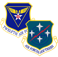 Official shields of 12th Air Force Air Forces Southern